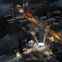 Bird’s-eye view of Garden Square 
